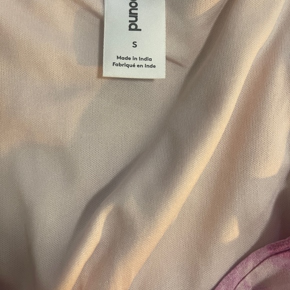 Abound Abstract Floral front tie short sleeve pink/purple dress size sma… - Picture 7 of 8